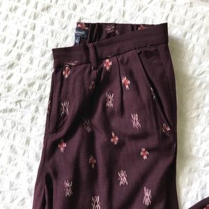 Madewell Maroon Slacks